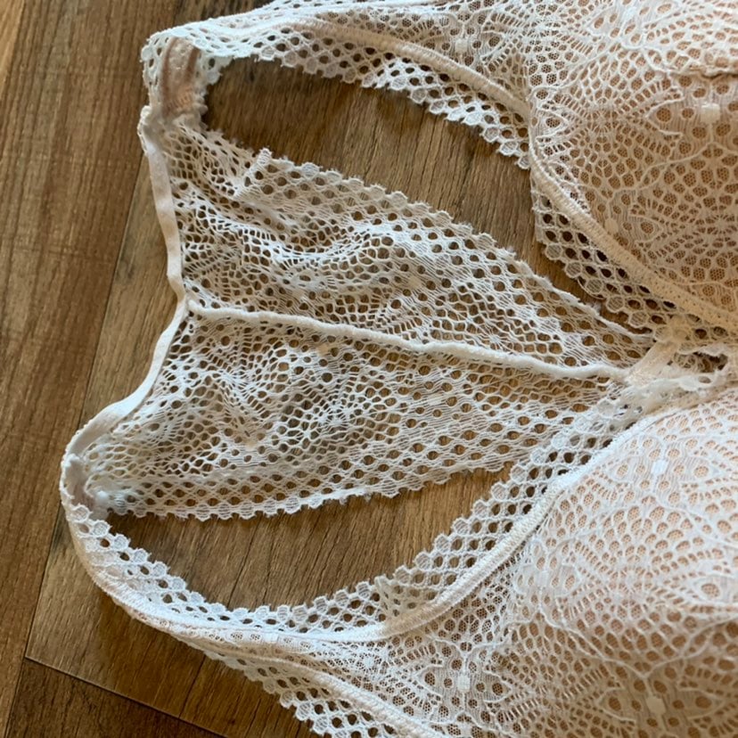 VS Crochet Coconut Lace Padded Bralette - Clothing