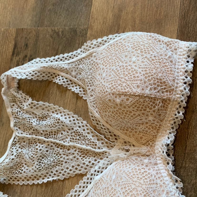 VS Crochet Coconut Lace Padded Bralette - Clothing