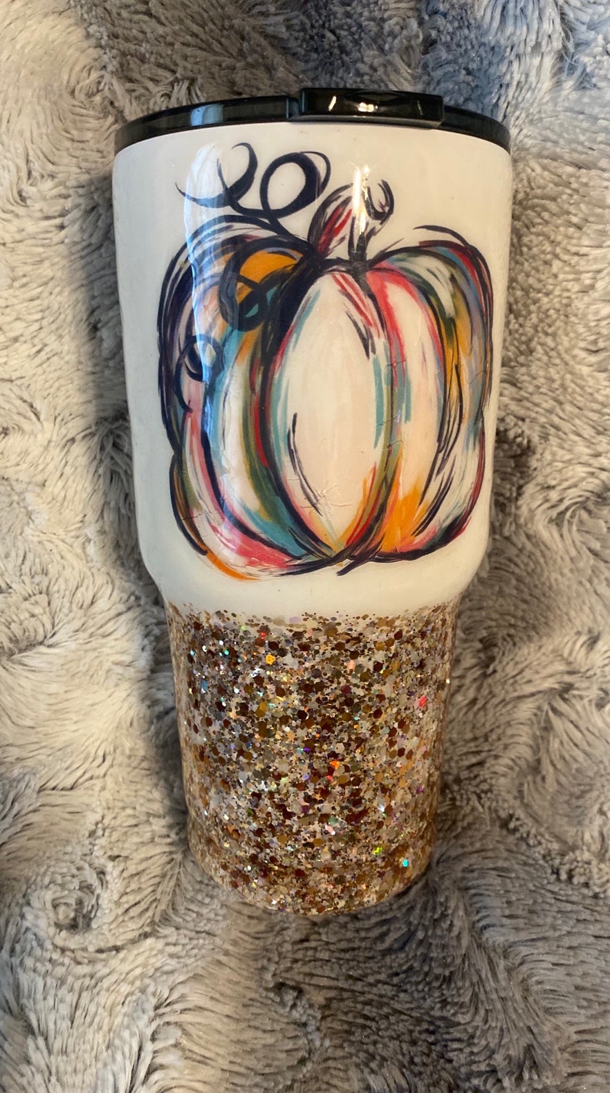 30 oz homemade pumpkin tumbler