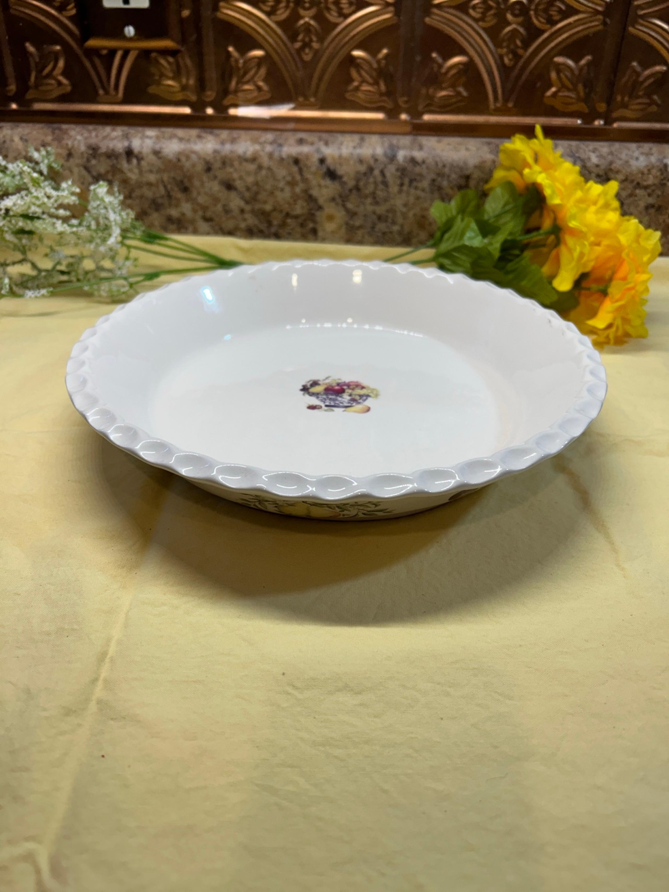 Olive Street Ceramic Pie Dish