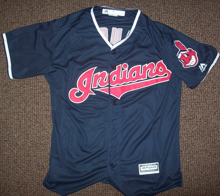 SMALL Cleveland Indians #99 Rick Vaughn Button Down Jersey White Men's SMALL