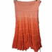 GYPSY SKIRT 100% Cotton Ombre Dye Tiered Beachy Hippie Maxi Tropical Size Large