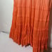 GYPSY SKIRT 100% Cotton Ombre Dye Tiered Beachy Hippie Maxi Tropical Size Large