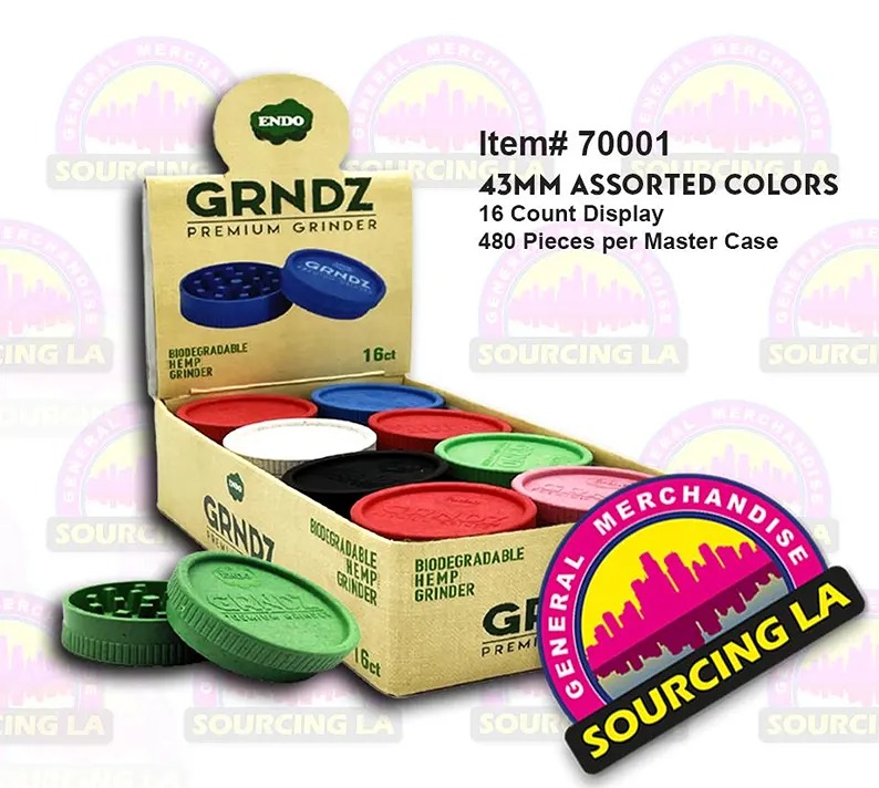 ENDO GRNDZ Bio Grinder Assorted Colors / 43mm / 16 CT Display