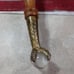 4 Antique Oak Table Legs With Glass Ball Talon Feet
