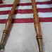4 Antique Oak Table Legs With Glass Ball Talon Feet