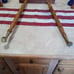 4 Antique Oak Table Legs With Glass Ball Talon Feet