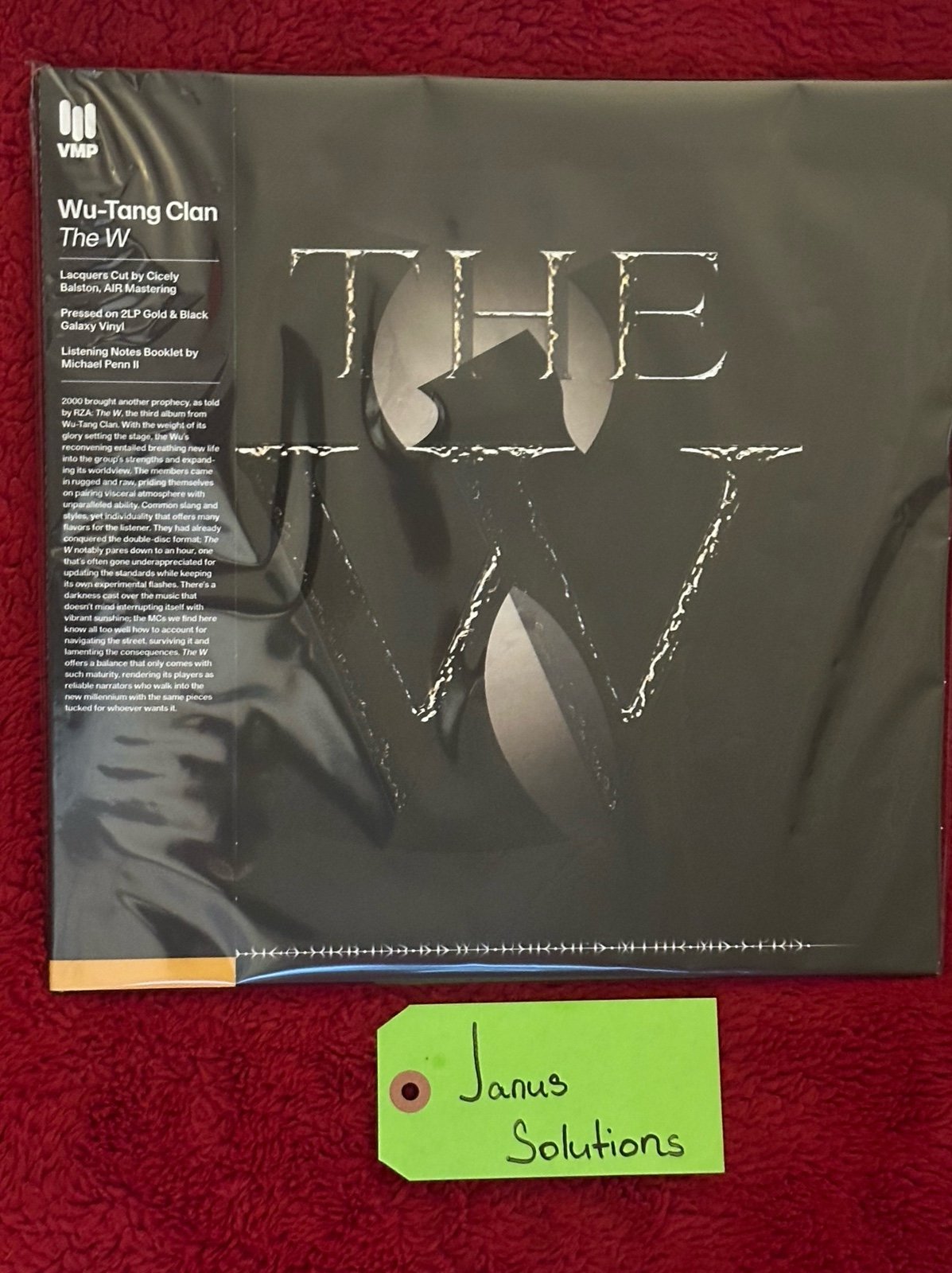 Wu-Tang - The W Gold & Black Galaxy Color Vinyl 2024 VMP Edition NEW/SEALED