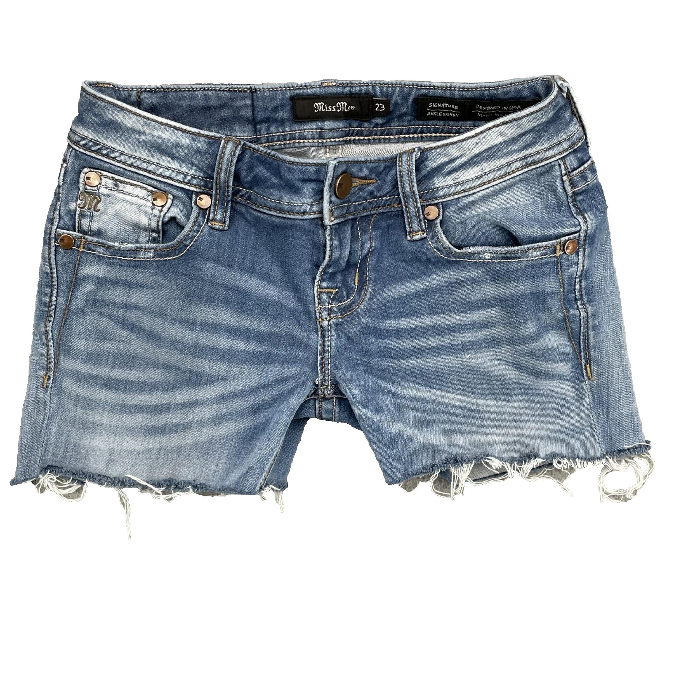 Miss Me Jean Shorts Womens 26* Y2K Western Rodeo Grunge Daisy Cowboy Preppy 90's