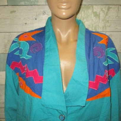 vintage saint germain paris women amazing rare jacket size L Large made in uSA