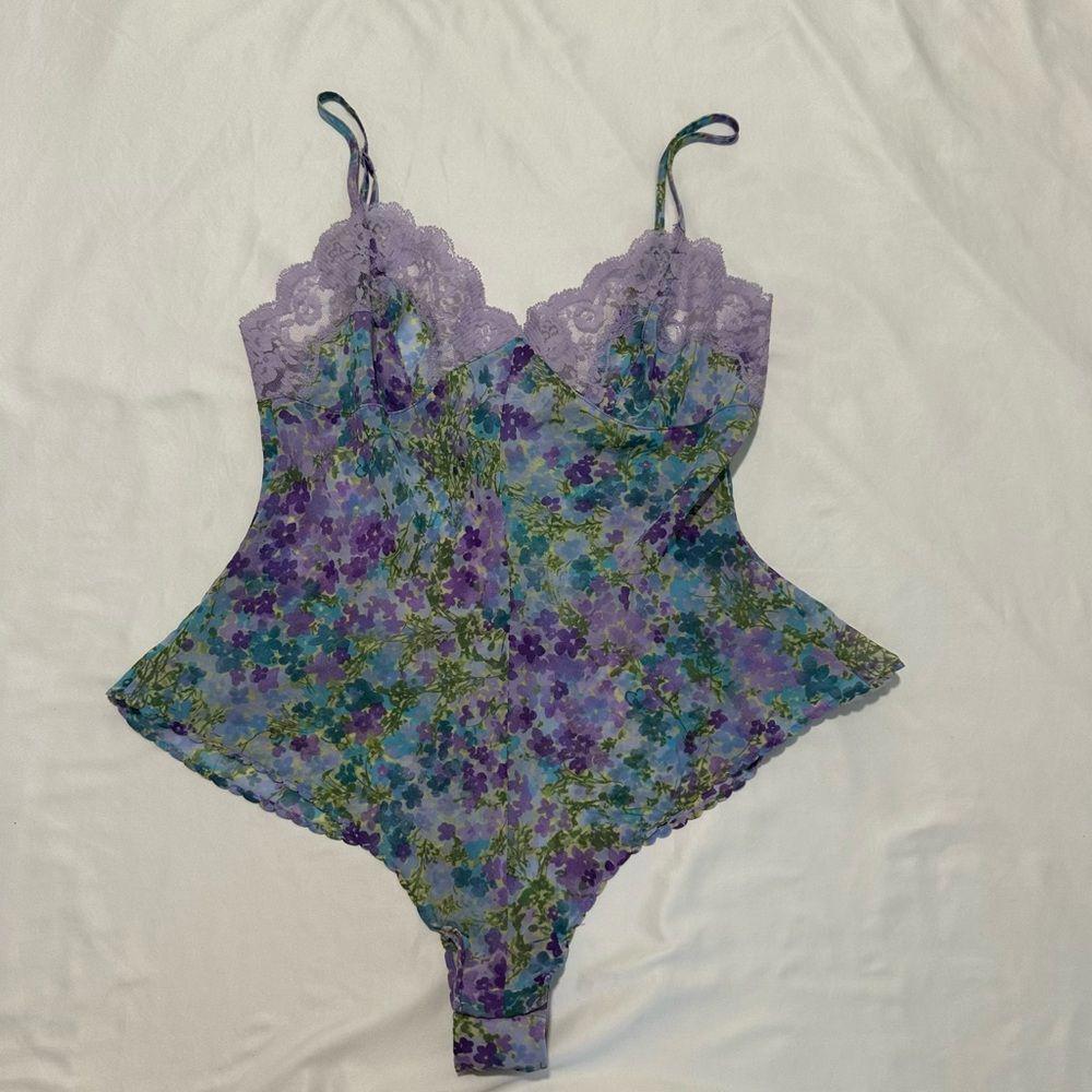 Victorias Secret Vintage Y2K spring summer floral bodysuit
