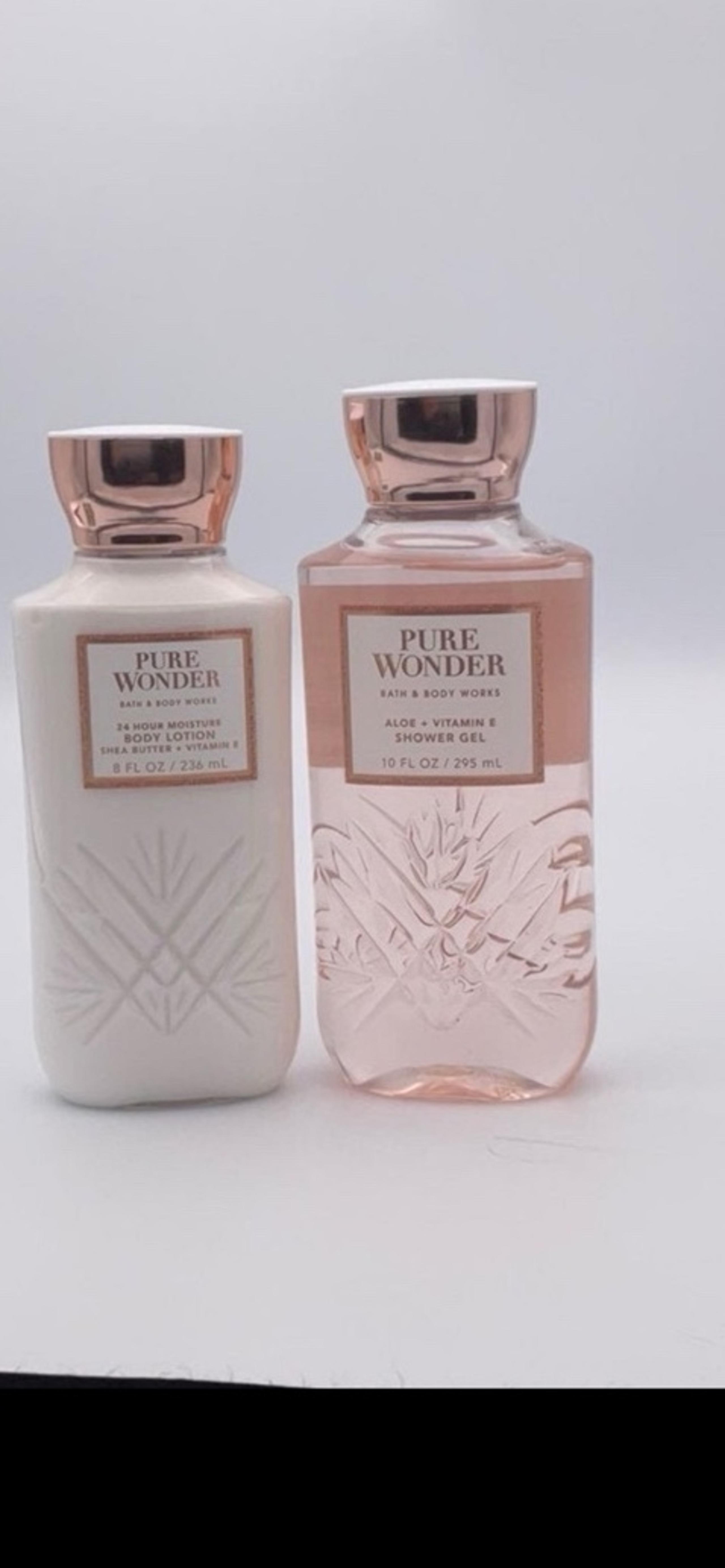 Bath & Body Works Pure Wonder body lotion + shower gel set