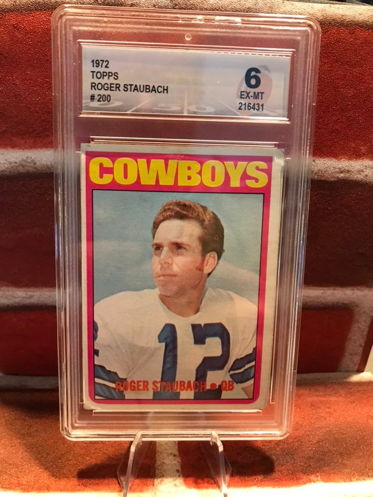 1972 Topps Roger Staubach #200 Dallas Cowboys Rookie Card EXCELLENT-MINT