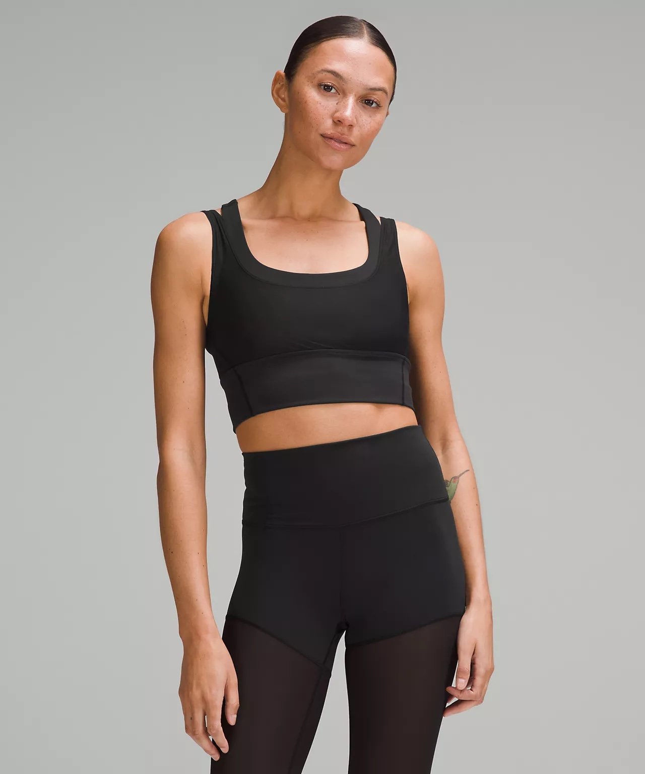 Lululemon Wunder Train Mesh Racerback Tank Top NEW Black Size 4 NWT