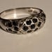 Vintage 925 Sterling Silver Sapphire Dome Ring SIZE 8.5
