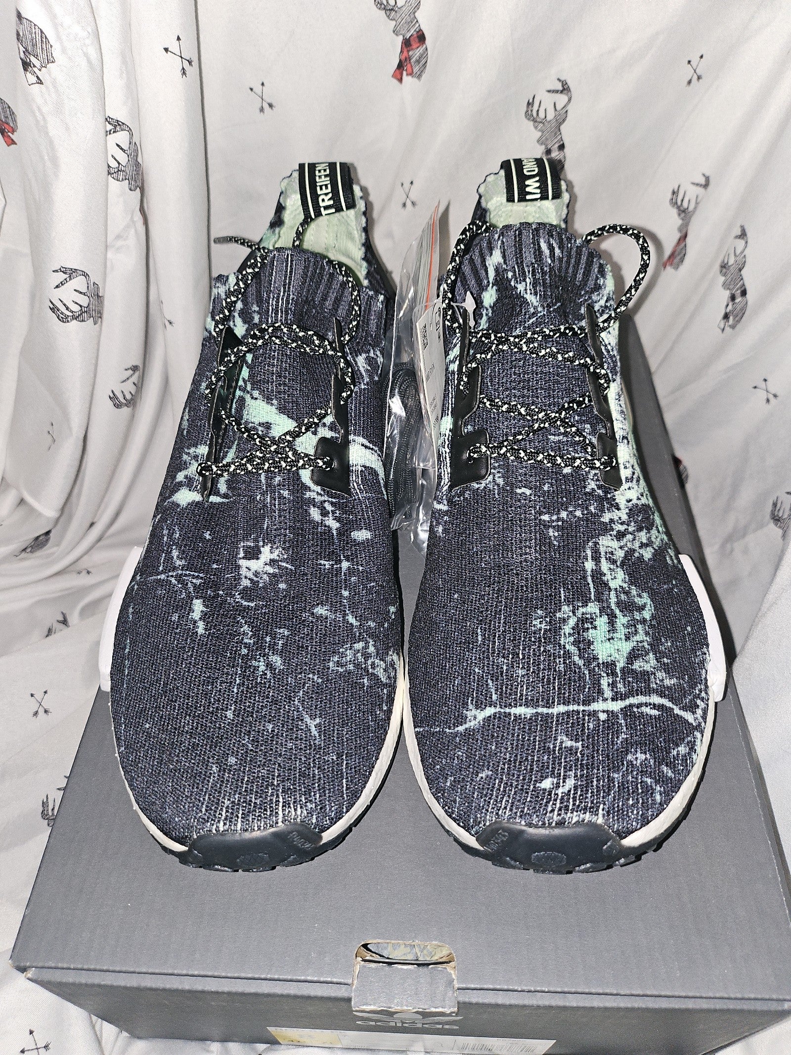 8M Adidas NMD R1 Marble Aero Green