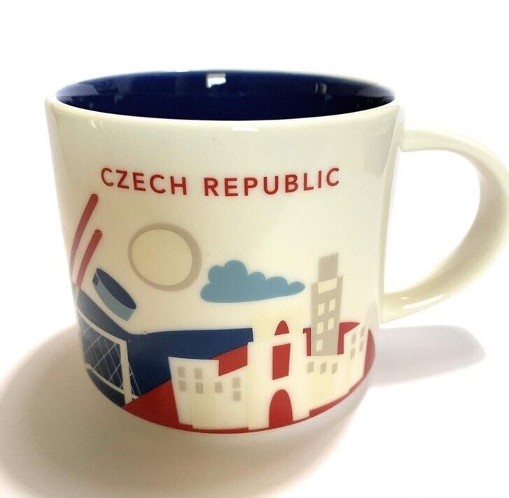 Starbucks Czech Republic Mug 2013 You Are Here Collection 14 oz w/ Box