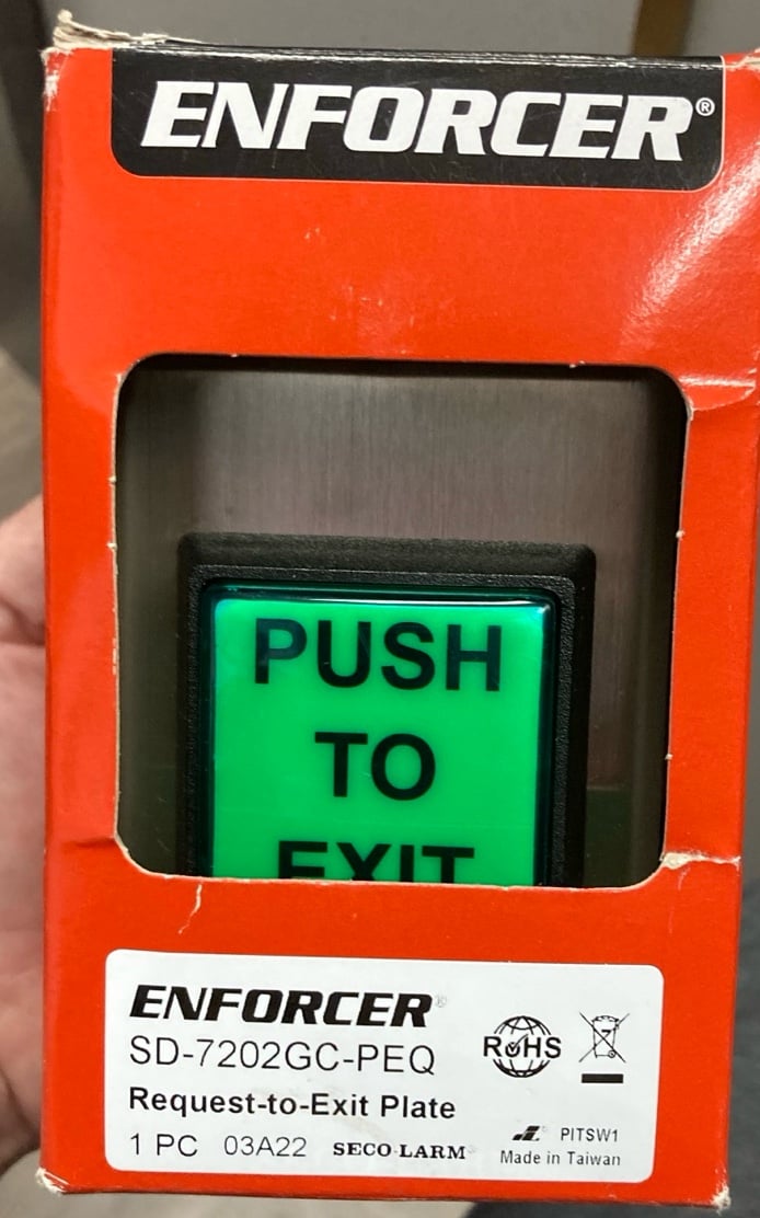 Exit request button
