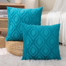 Christmas Decorative Throw Pillow Covers 20x20 Set of 2, Soft Plush