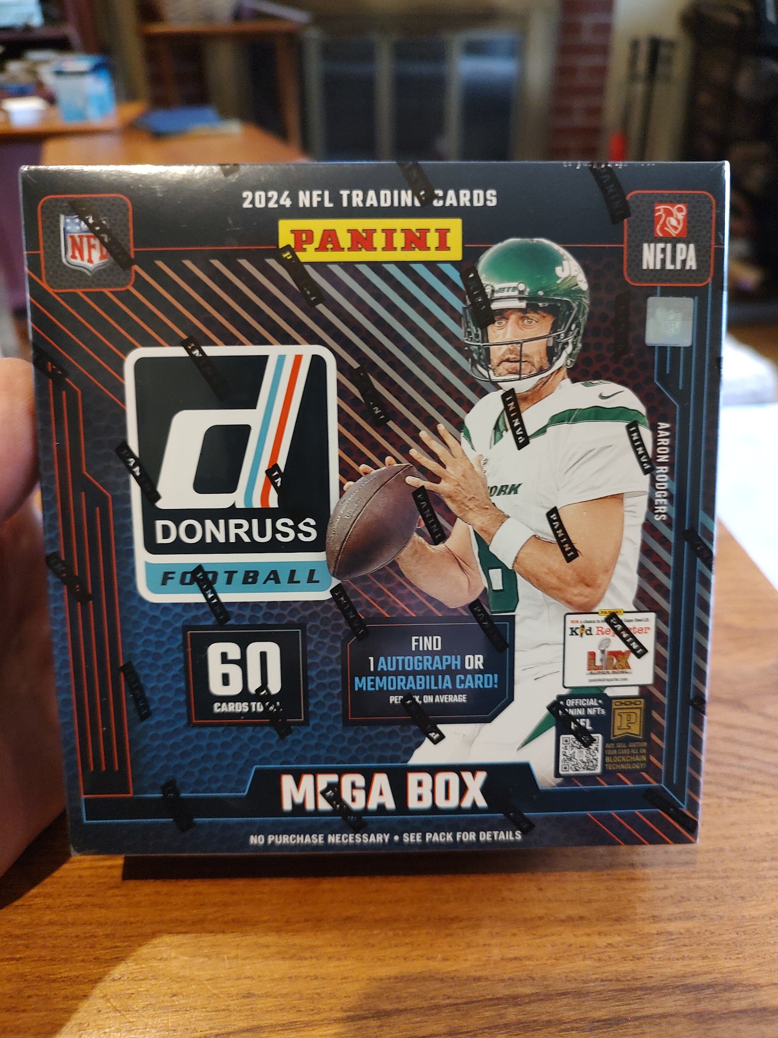 Panini NFL Donruss Football Mega Box factory sealed.