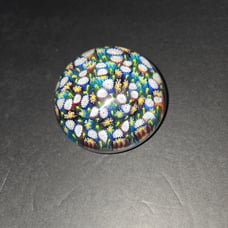 GORGEOUS VINTAGE MURANO 3 1/4 GLASS MILLEFORI PAPERWEIGHT