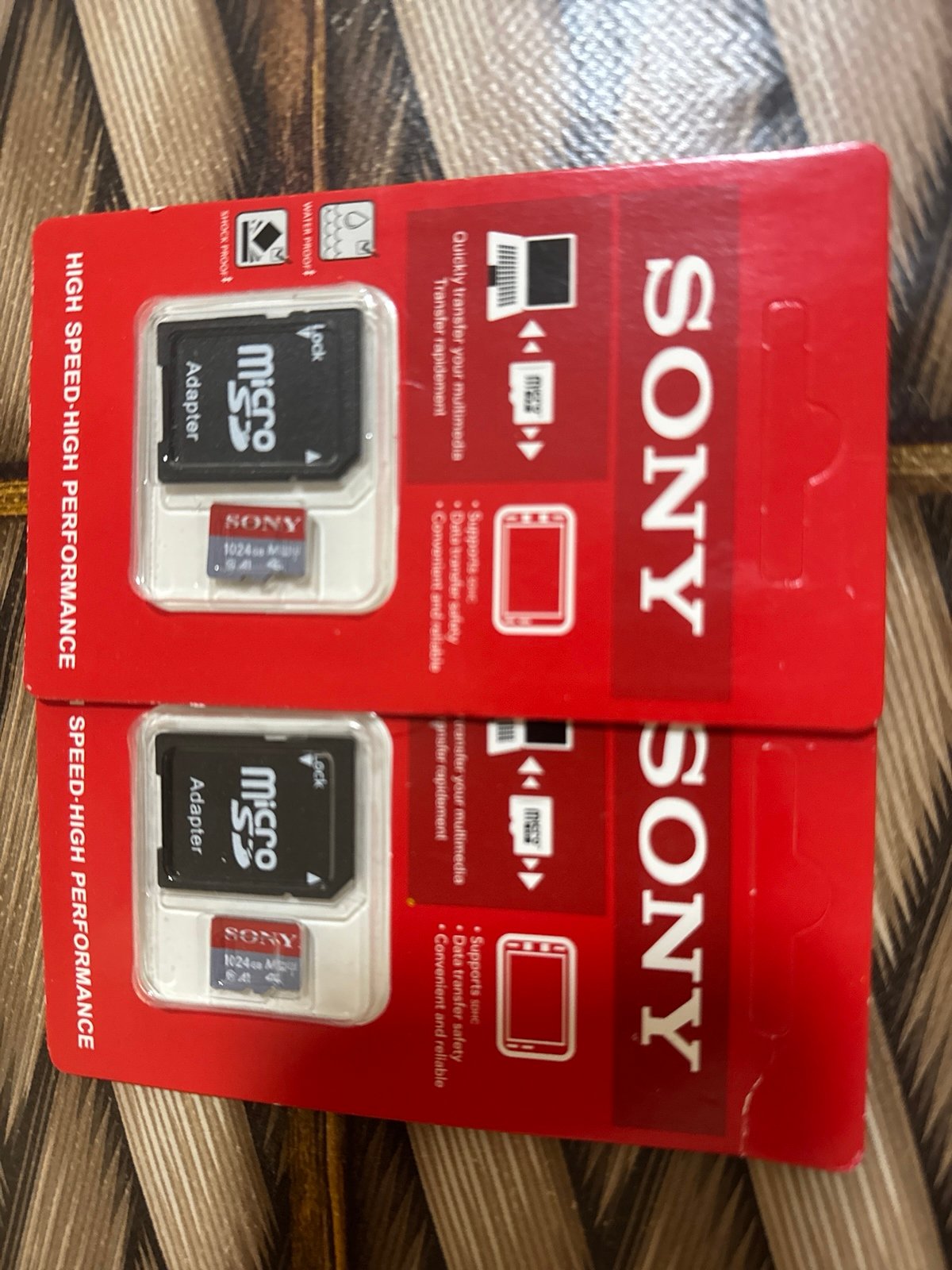 Sony Memory Micro Sd cards 1024 Gb each 2 pcs