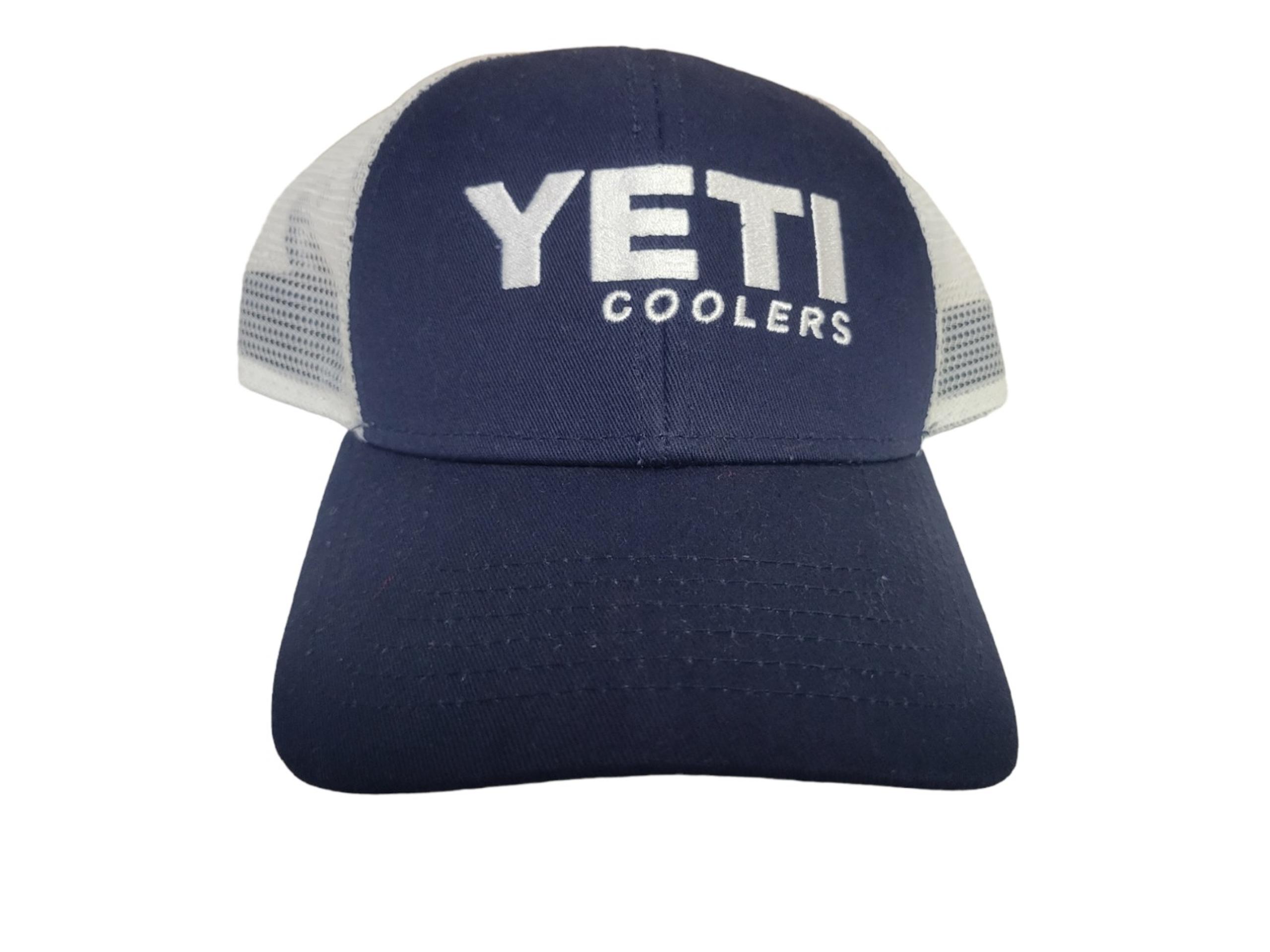 Yeti Coolers SnapBack Trucker Hat Cap Mesh Navy Blue One Size Men’s Womens
