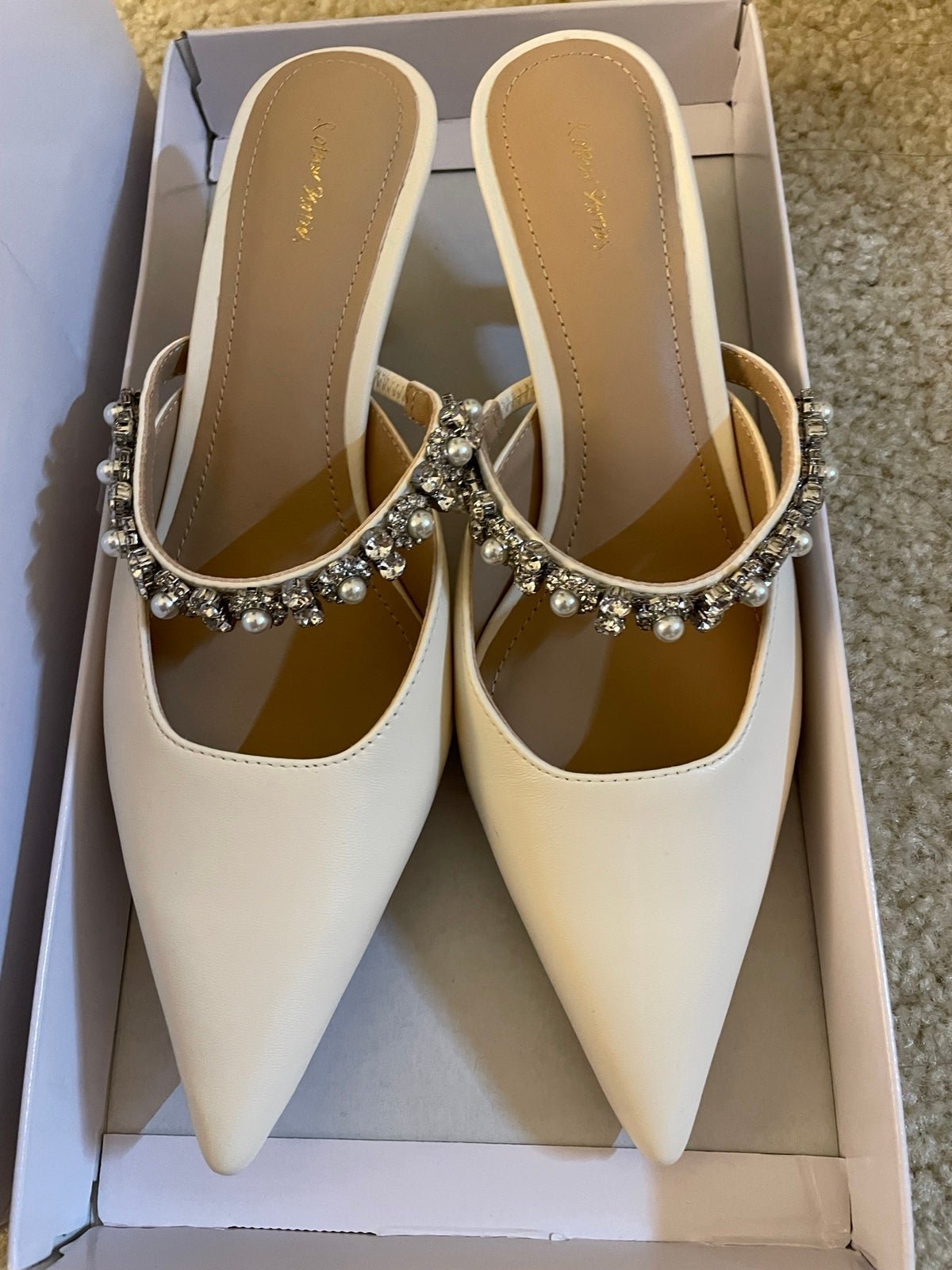 NEW &other stories Crystal Embellished Pointy Mules Size 5 （will take offers)