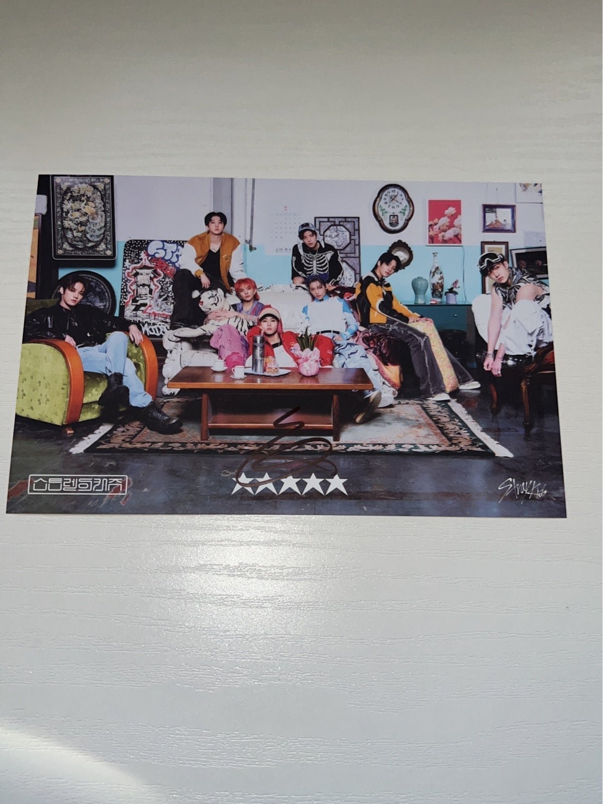 Official Stray Kids Signed Hyunjin Postcard