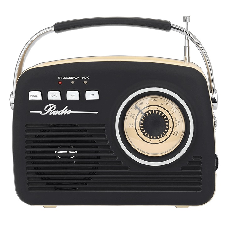 Supersonic Multi-Function Bluetooth Retro Speaker Black SC-1201BT