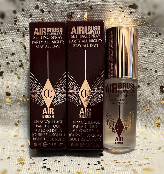 2x~Charlotte Tilbury~AIRbrush Flawless Setting Spray~15ml/0.5 fl oz ea~Mini~NIB~
