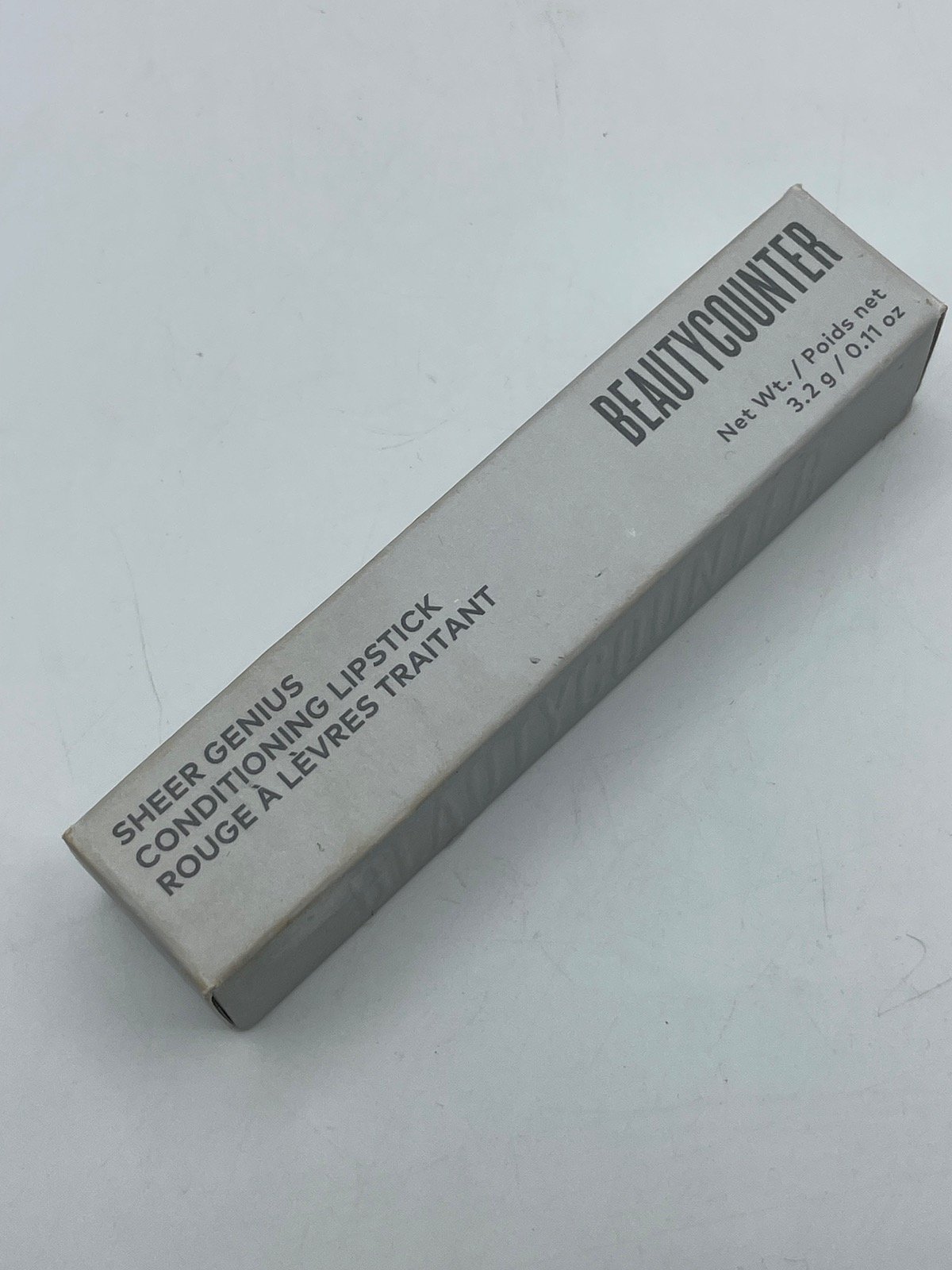BeautyCounter Sheer Genius Conditioning Lipstick Pearl 0.11 oz Bs302