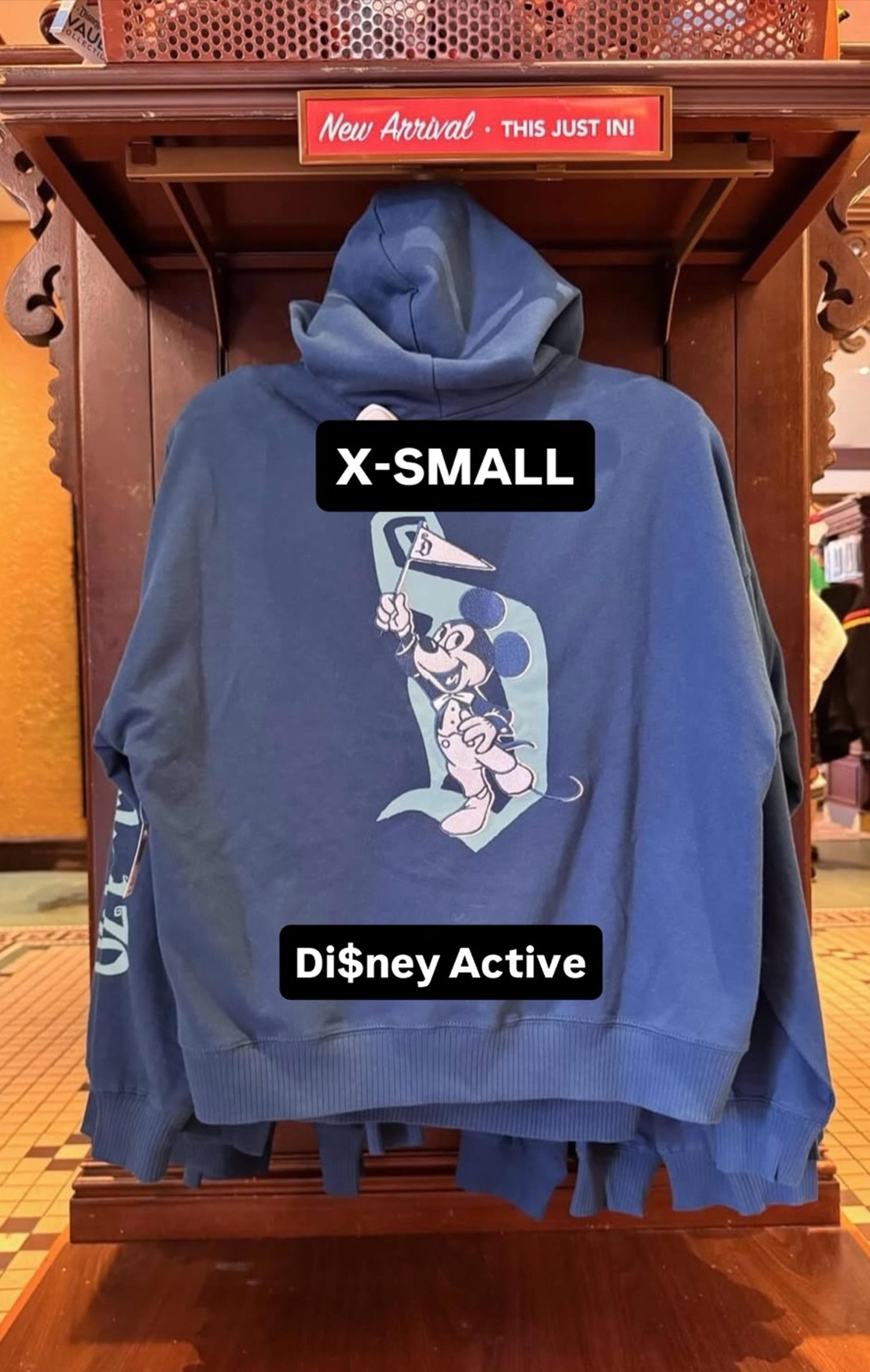 Disney Parks Disneyland Mickey 70th Anniversary Blue Zip Up Hoodie