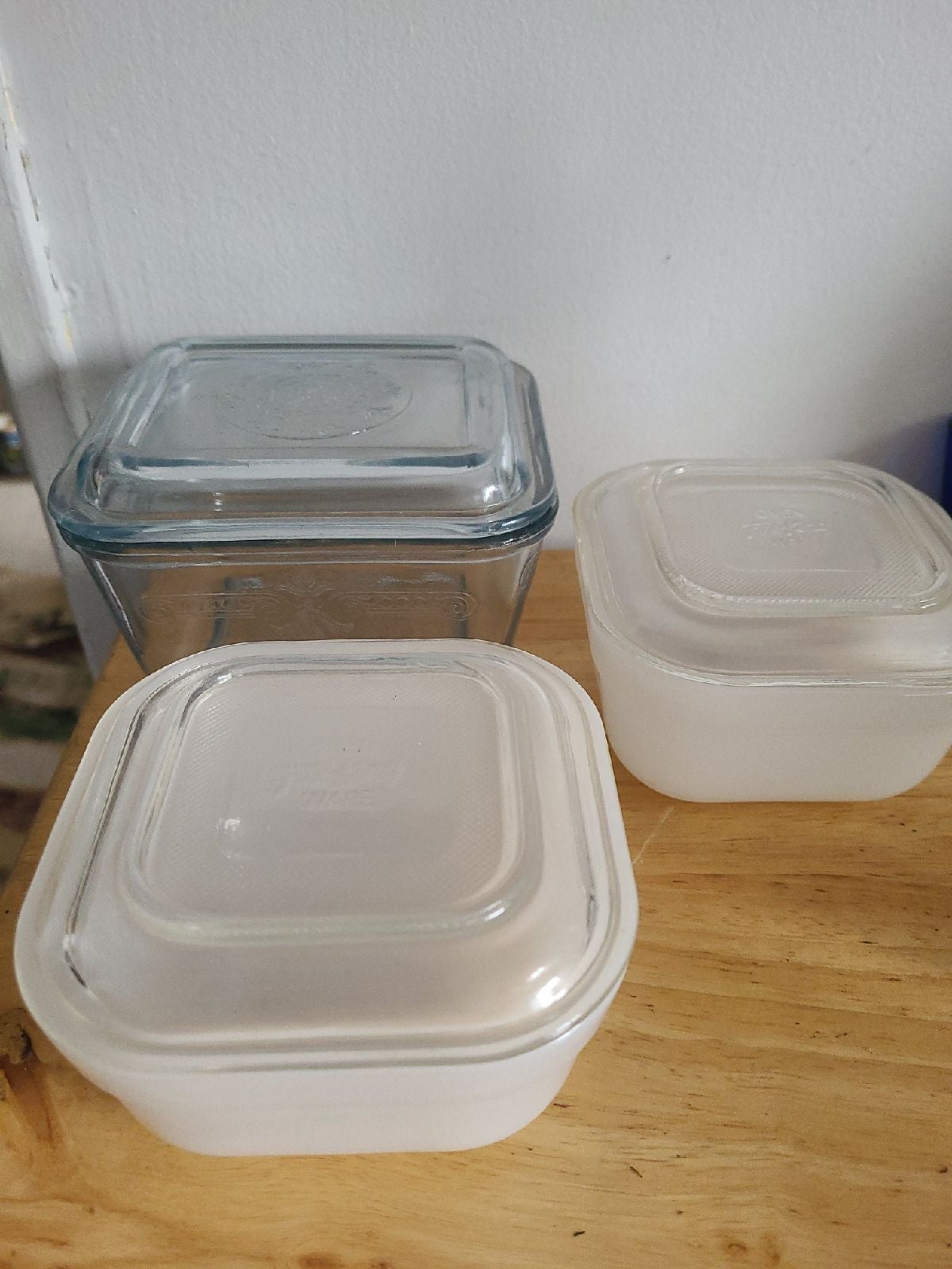 Antique (never used) Fire king mini casserole dishes