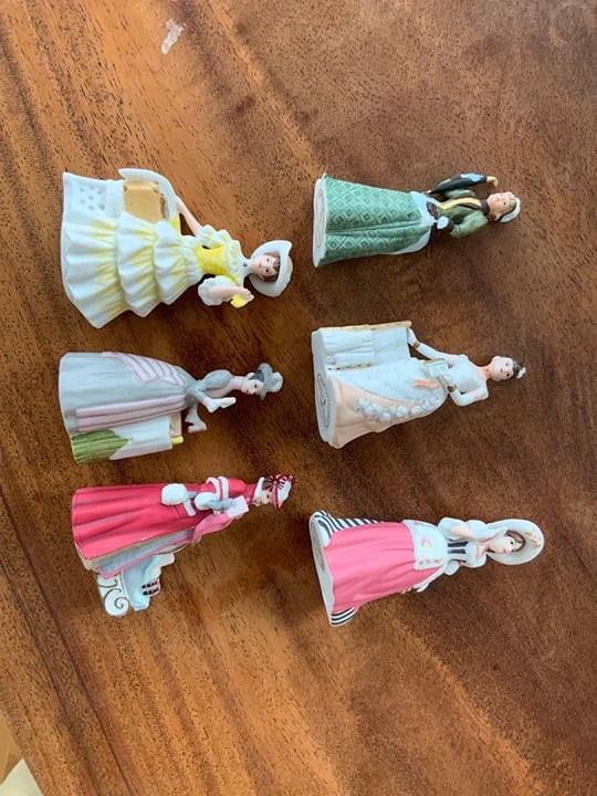 Avon Porcelain Presidents Club Mrs Albee Figure Lot No Boxes Perfume Sales Award