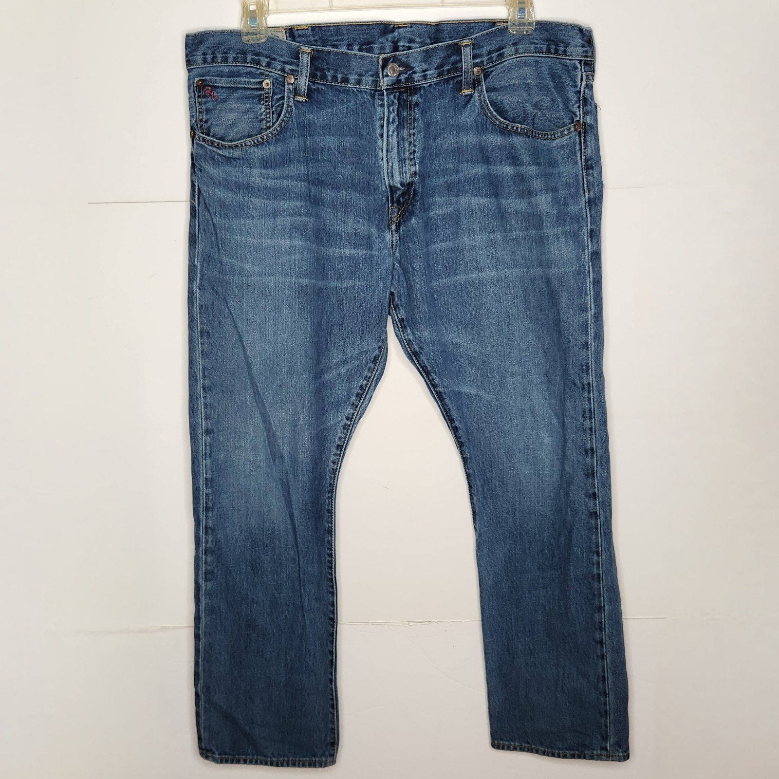 Polo Ralph Lauren Varick Slim Straight Jeans Mens Size 38x30 FITS 39x29.5 Blue