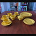 Franciscan El Patio Glossy Yellow Four Place Setting With Cream & Sugar (19 pc)