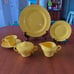 Franciscan El Patio Glossy Yellow Four Place Setting With Cream & Sugar (19 pc)