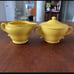 Franciscan El Patio Glossy Yellow Four Place Setting With Cream & Sugar (19 pc)