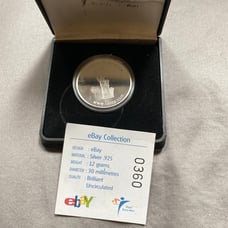 .925 Fine Silver Coin Brilliant EBAY collectable pure Ebay Live Orlando 2003