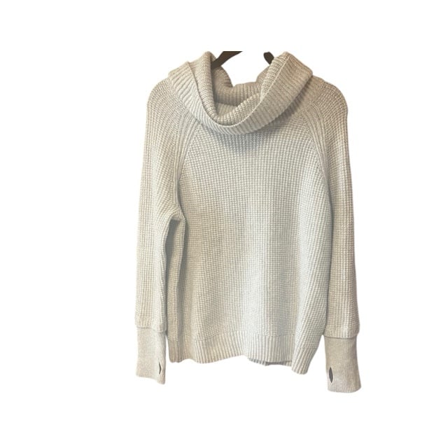 Market & Spruce Sharon Cowl Neck Waffle Stitch Pullover Sweater NWT
