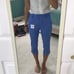 NWT Moschino Blue Textured Cropped Pants