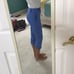 NWT Moschino Blue Textured Cropped Pants