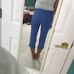 NWT Moschino Blue Textured Cropped Pants
