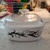 Vintage Corning Ware Casserole Dish.