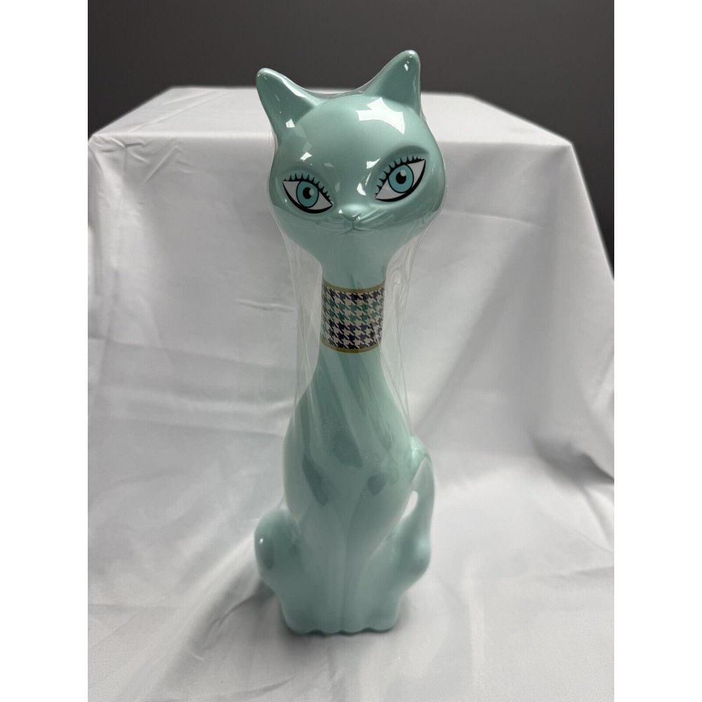 YVETTE AQUA BLUE CAT Bubble Bath Bottle Pretty Purrfect Avon LE Retro 2020
