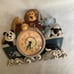 Vintage Noahs Ark Nursery Wall Clock WORKS