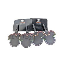 Disney Mickey Mouse Minnie Mouse Pride Silhouette Silicone Luggage Tags Set of 4
