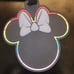 Disney Mickey Mouse Minnie Mouse Pride Silhouette Silicone Luggage Tags Set of 4