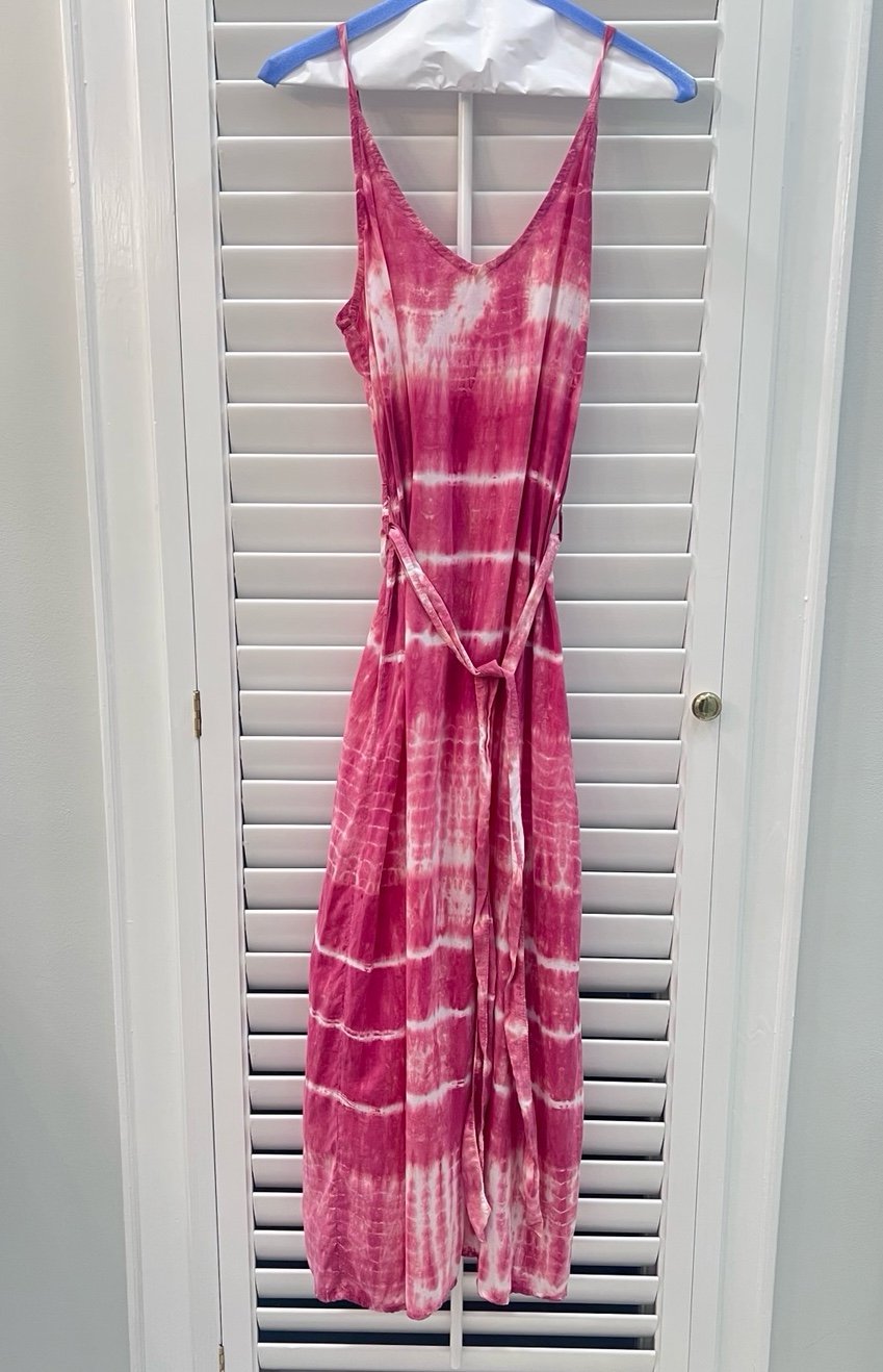 Bella Dahl Pink Tie Dye Maxi Sundress